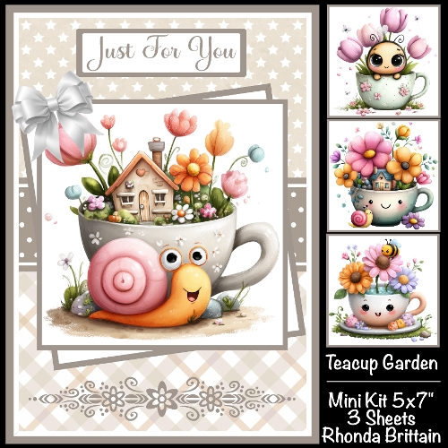 Teacup Garden Mini Kit 5x7 (3) Plus Bonus