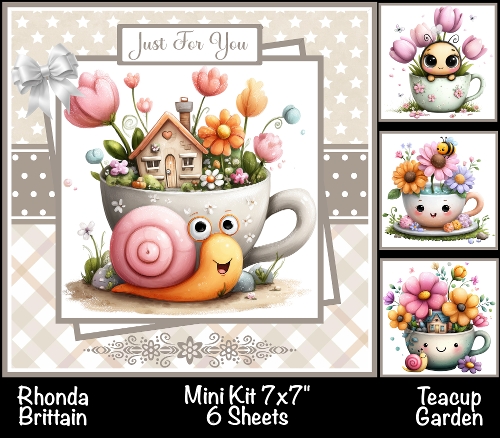 Teacup Garden Mini Kit 7x7 (4) Plus Bonus *Customer Request*