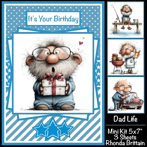Dad Life Mini Kit 5x7 (3) Plus Bonus