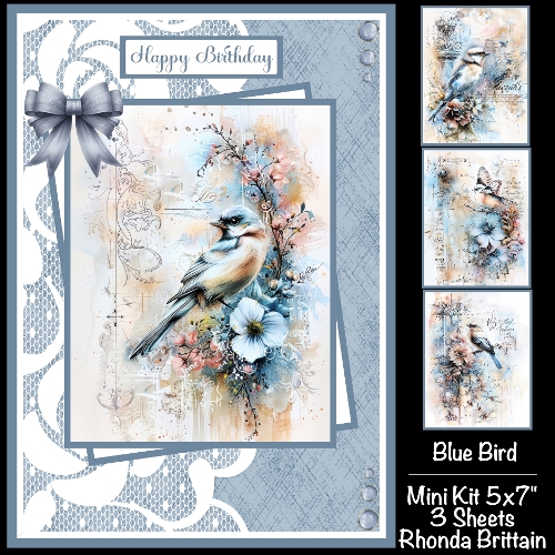 Blue Bird Mini Kit 5x7 (3) Plus Bonus