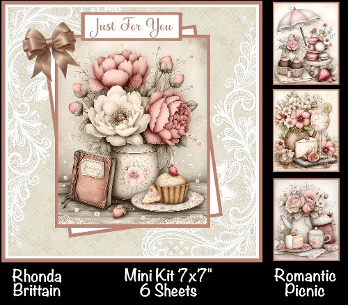 cup1441854_40 - Romantic Picnic Mini Kit 7x7 (6) Plus Bonus