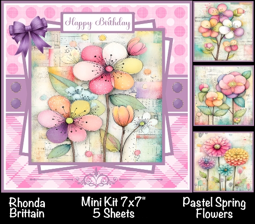 Pastel Spring Flowers Mini Kit 7x7 (5)