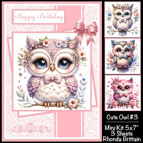 Cute Owl #3 Mini Kit 5x7 (3)