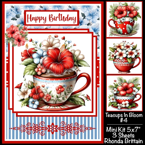 Teacups In Bloom #4 Mini Kit 5x7 (3)