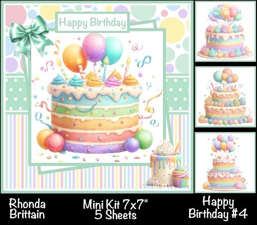 Happy Birthday #4 Mini Kit 7x7 (5)