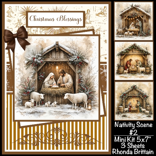 Nativity Scene #2 Mini Kit 5x7 (3)