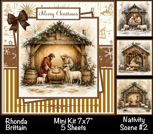 Nativity Scene #2 Mini Kit 7x7 (5)