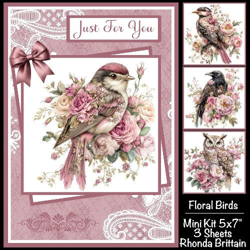 Floral Birds Mini Kit 5x7 (3)