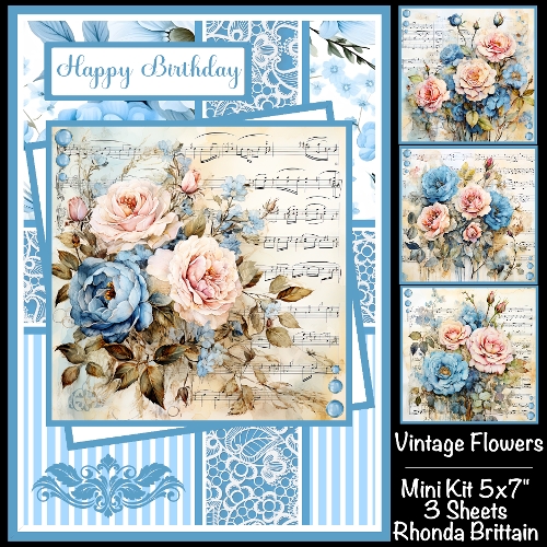 Vintage Flowers Mini Kit 5x7 (3)