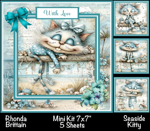 Seaside Kitty Mini Kit 7x7 (5) *Customer Request*