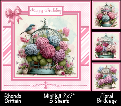 Floral Birdcage Mini Kit 7x7 (5)