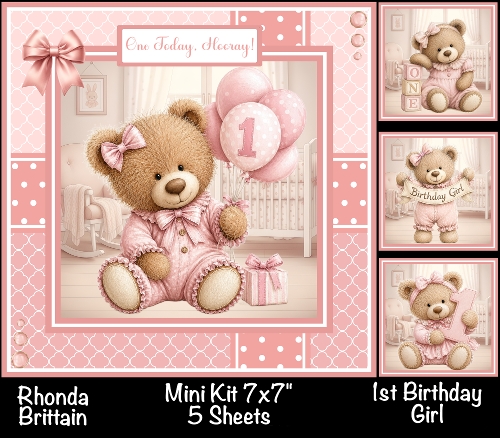 1st Birthday Girl Mini Kit 7x7 (5)