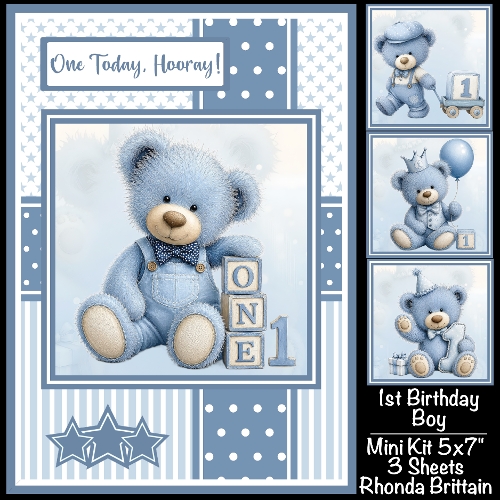 1st Birthday Boy Mini Kit 5x7 (3)