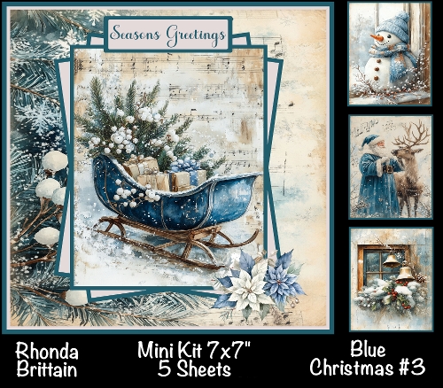 Blue Christmas #3 Mini Kit 7x7 (5)