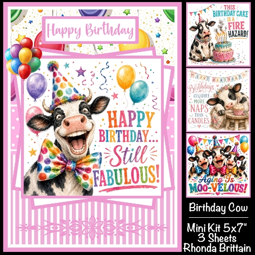 Birthday Cow #2 Mini Kit 5x7 (3)