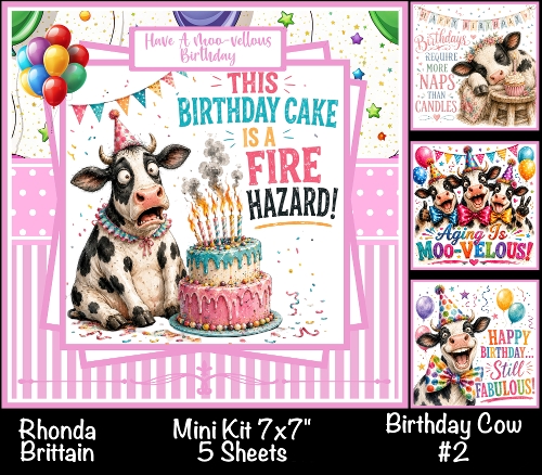 Birthday Cow #2 Mini Kit 7x7 (5)