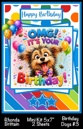 Birthday Dogs #3 Mini Kit 5x7 (2)