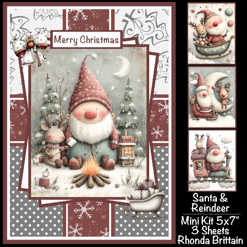 Santa & Reindeer Mini Kit 5x7 (3)