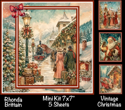 Vintage Christmas Mini Kit 7x7 (5)