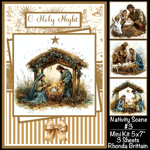 Nativity Scene #3 Mini Kit 5x7 (3)
