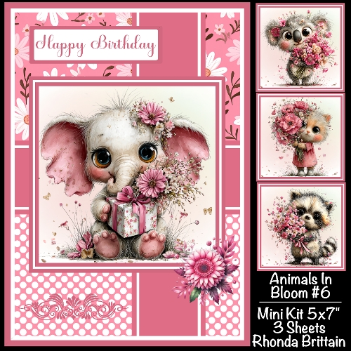 Animals In Bloom #6 Mini Kit 5x7 (3)