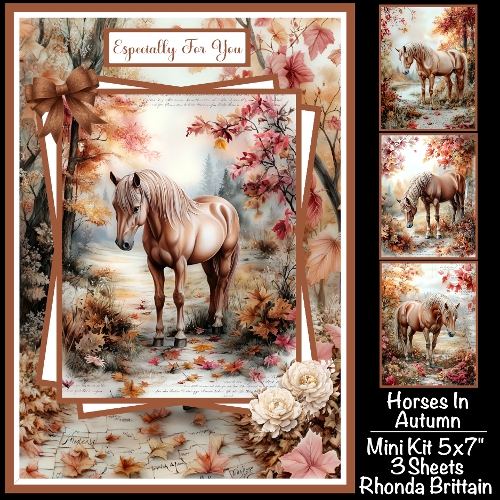Horses In Autumn Mini Kit 5x7 (3)
