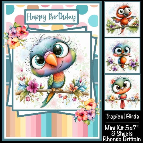 Tropical Birds Mini Kit 5x7 (3)