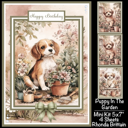 Puppy In The Garden Mini Kit 5x7 (4)