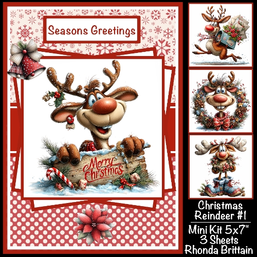 cup1452752_40 - Christmas Reindeer #1 Mini Kit 5x7 (3)