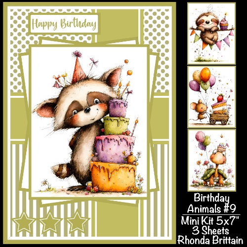 Birthday Animals #9 Mini Kit 5x7 (3)