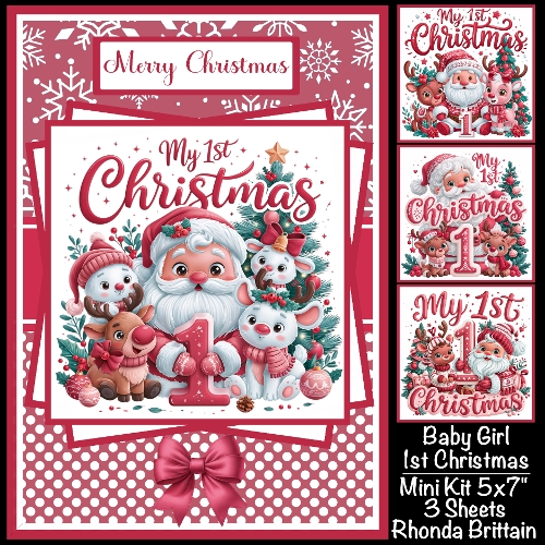 Baby Girl 1st Christmas Mini Kit 5x7 (3)