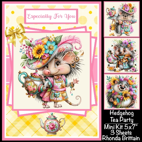 Hedgehog Tea Party Mini Kit 5x7 (3)
