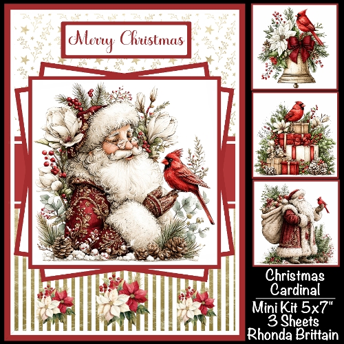 Christmas Cardinals Mini Kit 5x7 (3)