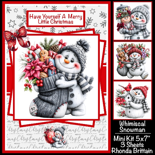 Whimsical Snowman Mini Kit 5x7 (3)