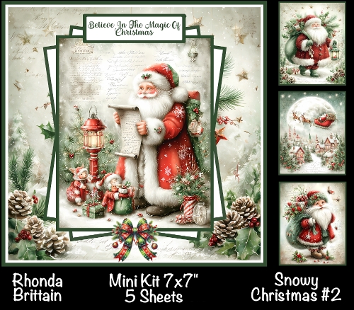 Snowy Christmas #2 Mini Kit 7x7 (5)
