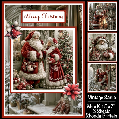 Vintage Santa Mini Kit 5x7 (3)