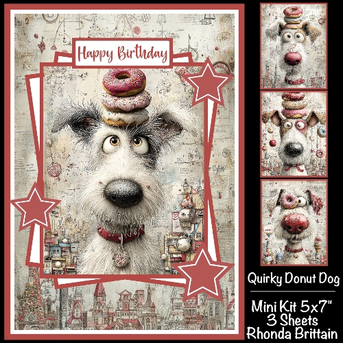 Quirky Donut Dog Mini Kit 5x7 (3)
