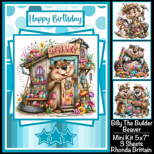 Billy The Builder Beaver Mini Kit 5x7 (3)