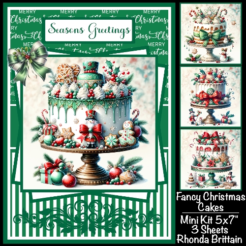 Fancy Christmas Cakes Mini Kit 5x7 (3)