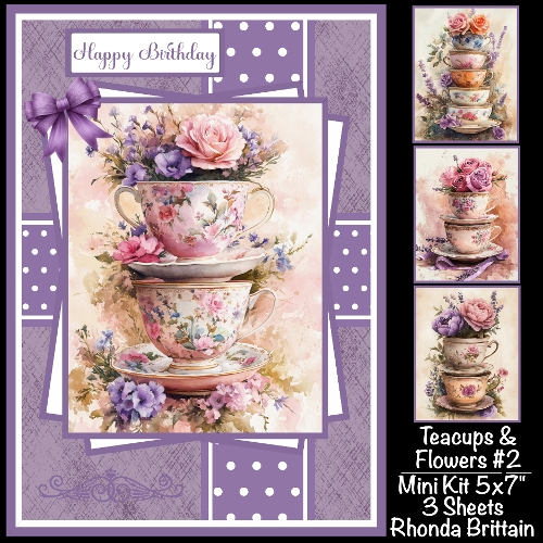Teacup & Flowers #2 Mini Kit 5x7 (3)