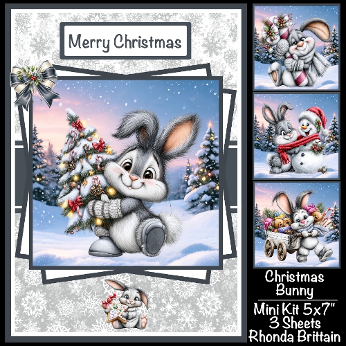 Christmas Bunny Mini Kit 5x7 (3)
