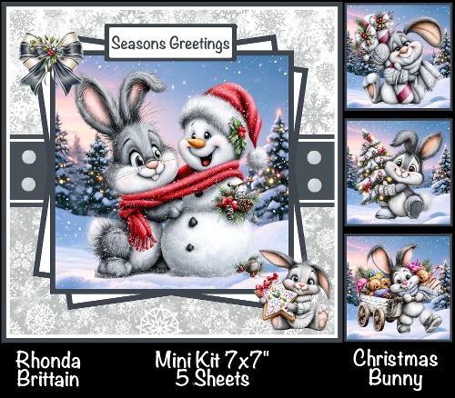 Christmas Bunny Mini Kit 7x7 (5)