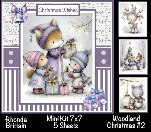 Woodland Christmas #2 Mini Kit 7x7 (5)