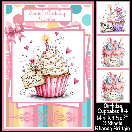 Birthday Cupcakes #4 Mini Kit 5x7 (3)