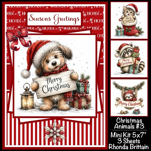 Christmas Animals #3 Mini Kit 5x7 (3)