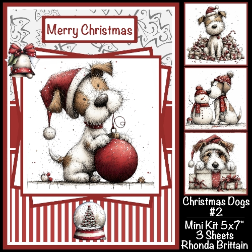 Christmas Dogs #2 Mini Kit 5x7 (3)