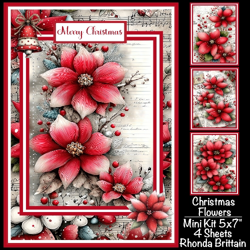 Christmas Flowers Mini Kit 5x7 (4)