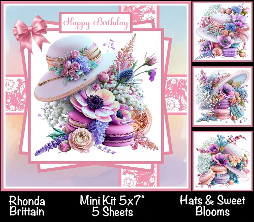 Hats & Sweet Blooms Mini Kit 7x7 (5) *Customer Request*