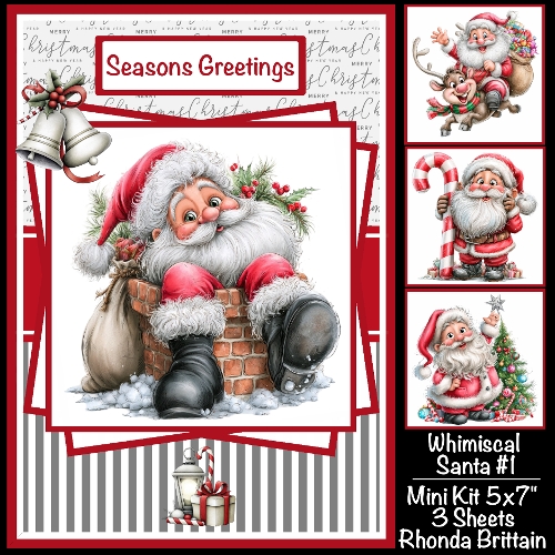 Whimsical Santa #1 Mini Kit 5x7 (3)