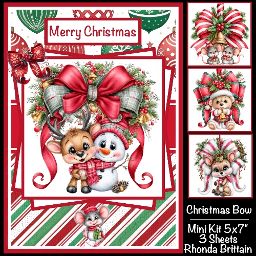Christmas Bows Mini Kit 5x7 (3)